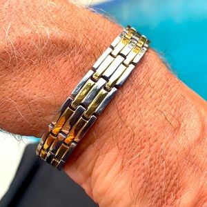 New two tone gold & Silver Stainless Bracelet